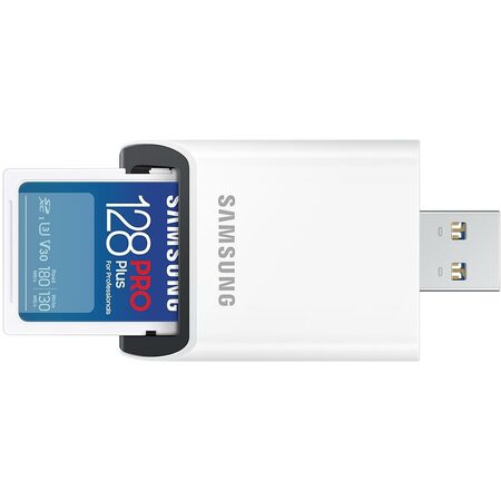 Samsung SDXC karta 128GB PRO PLUS + USB adaptér