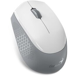 Genius NX-8000S BT, myš, bezdrátová, 1200DPI, 3 tlačítka, Bluetooth, USB 2,4 GHz, bílo-šedá