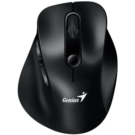 Genius Ergo 9000S, Myš, bezdrátová, optická, 2400DPI, 6 tlačítek, Bluetooth, 2.4 GHz, USB, černá