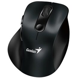 Genius Ergo 9000S, Myš, bezdrátová, optická, 2400DPI, 6 tlačítek, Bluetooth, 2.4 GHz, USB, černá