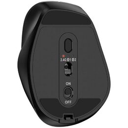 Genius Ergo 9000S, Myš, bezdrátová, optická, 2400DPI, 6 tlačítek, Bluetooth, 2.4 GHz, USB, černá