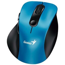 Genius Ergo 9000S, Myš, bezdrátová, optická, 2400DPI, 6 tlačítek, Bluetooth, 2.4 GHz, USB, modrá