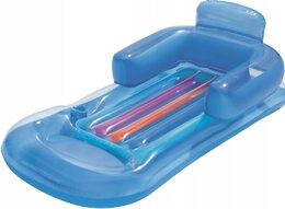 BESTWAY 43028 - Nafukovací lehátko s opěrkou 161 x 84 cm - 2 druhy
