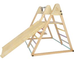 2Kids Toys Dřevěná hrací sestava se skluzavkou