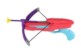 Kuše 27cm + šípy na přísavky 3ks plast růžová v krabici 33x20,5x5cm
