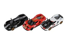Auto Kinsmart Ford GT 1:38 kov/plast 12,5cm 3 barvy na zpětné natažení 12ks v boxu