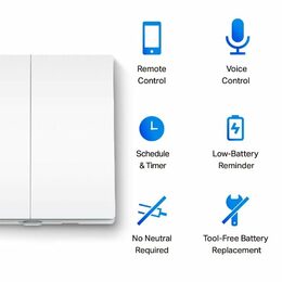 Chytrý vypínač TP-Link Tapo S220 světelný, 2pólový jednosměrný