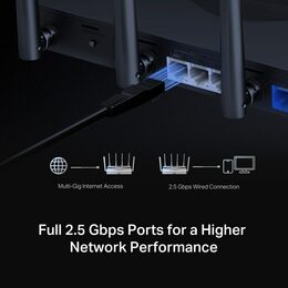 WiFi router TP-Link MERCUSYS MR47BE BE9300 WiFi 7, 3x 2.5GLAN, 1x 2.5GWAN, 2,4/5/6GHz