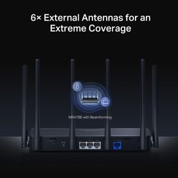 WiFi router TP-Link MERCUSYS MR47BE BE9300 WiFi 7, 3x 2.5GLAN, 1x 2.5GWAN, 2,4/5/6GHz