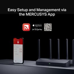 WiFi router TP-Link MERCUSYS MR47BE BE9300 WiFi 7, 3x 2.5GLAN, 1x 2.5GWAN, 2,4/5/6GHz