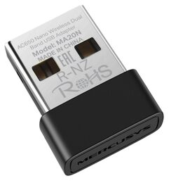 USB klient TP-Link Mercusys MA20N Wireless USB adapter AC650, 2,4GHz 200Mbps/5,4GHz 433Mbps