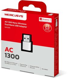 USB klient TP-Link Mercusys MA30N Wireless USB adapter AC1300, 2,4/5,4GHz