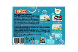 Lokomotiva bublifuk + náplň plast 18cm na baterie se zvukem se světlem v krabičce 19x14x11,5cm