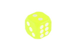 Kostka hrací svítící silikon 4x4cm 6 barev 12ks v boxu