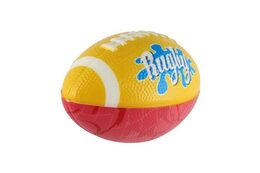 Míček rugby ovál pěna 14cm 3 barvy 12ks v boxu