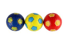 Míč fotbalový malý pěna 11cm 3 barvy 12ks v boxu