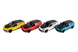 Auto Kinsmart Lamborghini Urus Performante 1:40 kov/plast 12,5cm 4 barvy na zpětné nat. 12ks v boxu