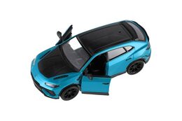 Auto Kinsmart Lamborghini Urus Performante 1:40 kov/plast 12,5cm 4 barvy na zpětné nat. 12ks v boxu