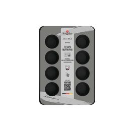 BERLINGERHAUS Forma na muffiny 12 ks Matte Black Collection BH-7876