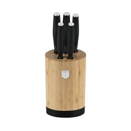 BERLINGERHAUS Sada nožů se stojanem BAMBOO 6 ks Matte Black Collection BH-2753