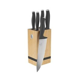 BERLINGERHAUS Sada nožů se stojanem BAMBOO 6 ks  Antracit Collection BH-2968