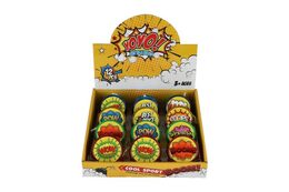Jojo svítící plast 6cm na baterie mix druhů 12ks v boxu