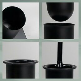 KELA Toaletní souprava Devin metal black 23,0x18,0x68,0cm KL-23961