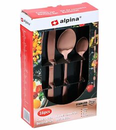 ALPINA Sada příborů nerez ocel 16 ks rosegold ED-225465