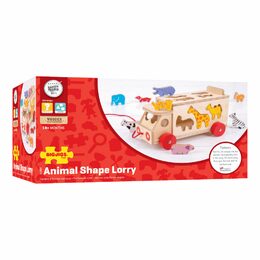 Bigjigs Toys Dřevěné auto se zvířátky - poškozený obal