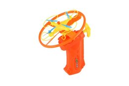 Vystřelovací vrtulka + startér plast 10cm 2 barvy v kartě