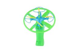 Vystřelovací vrtulka + startér plast 10cm 2 barvy v kartě