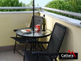 Židle Cattara TERST zahradní skládací černá