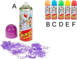 Párty nudle/špagety ve spreji 17cm 250 ml 5 barev karneval
