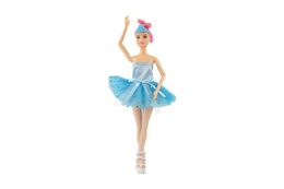 Panenka baletka Balbina kloubová plast 30cm s doplňky 3 barvy v krabici 15x33x7,5cm