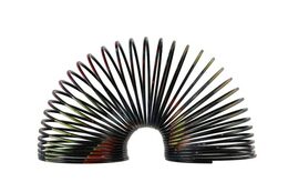 Spirála/pružina vesmír plast průměr 6,5cm 2 barvy v krabičce 7x7x7cm