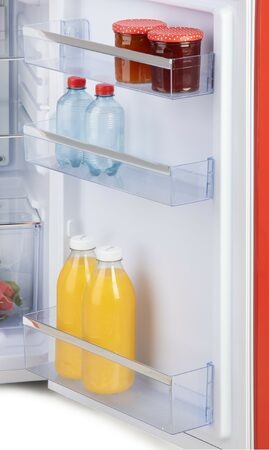 Retro lednice bez mrazáku - červená - DOMO DO91703R, Objem: 120 l, Třída: D