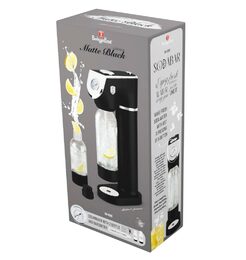 BERLINGERHAUS Výrobník sody SODABAR + 2 lahve Matte Black Collection BH-8598