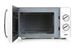 Mikrovlnná trouba retro - bílá- DOMO DO3125, Objem: 25 l, Talíř: 28,5 cm, Výkon:
