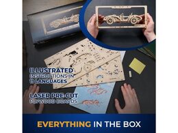 Ugears 2,5D dřevěné mechanické puzzle Roadster MK3