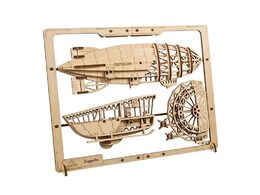 Ugears 2,5D dřevěné mechanické puzzle Vzducholoď Zeppelin