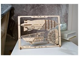 Ugears 2,5D dřevěné mechanické puzzle Vzducholoď Zeppelin