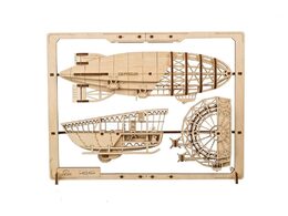 Ugears 2,5D dřevěné mechanické puzzle Vzducholoď Zeppelin