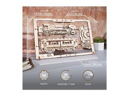 Ugears 2,5D dřevěné mechanické puzzle Steam Express