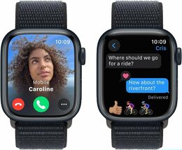 Hodinky Apple Watch Series 9 GPS, 45mm Midnight Aluminium Case with Midnight Sport Loop