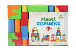 Stavebnice pěnová 81ks v plastové krabici 32x21,5x7,5cm