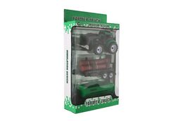 Traktor s vlekem 2ks plast 17cm na volný chod v krabičce 20x34x7,5cm