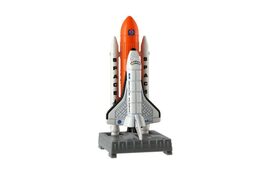 Sada vesmír 6ks kov/plast astronaut, raketoplán s doplňky v krabičce 25x17x4,5cm