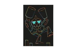 Škrabací obrázek barevný transformers 4 listy A4 20x27cm v sáčku