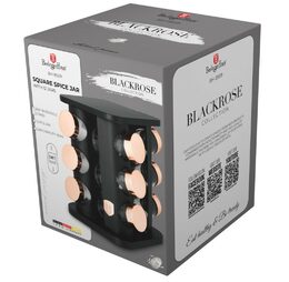 BERLINGERHAUS Kořenky v otočném stojanu 13 ks Black rose BH-8559