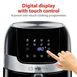 ALPINA Horkovzdušná fritéza s digitálním displejem 3,5 l, 1400 W ED-224641